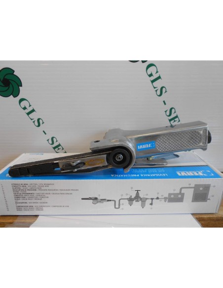 Ponceuse pneumatique à bande 10x330mm ponçage air comprime fervi 0784