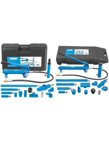 Kit de débosselage de carrosserie hydraulique 4t fervi 0054/4