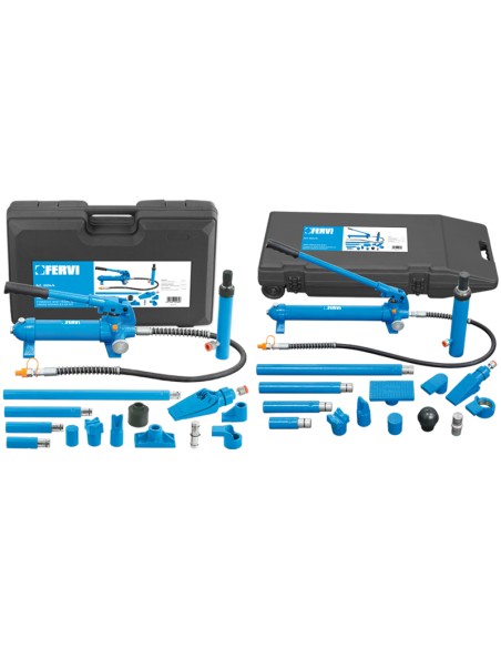 Kit de débosselage de carrosserie hydraulique 4t fervi 0054/4