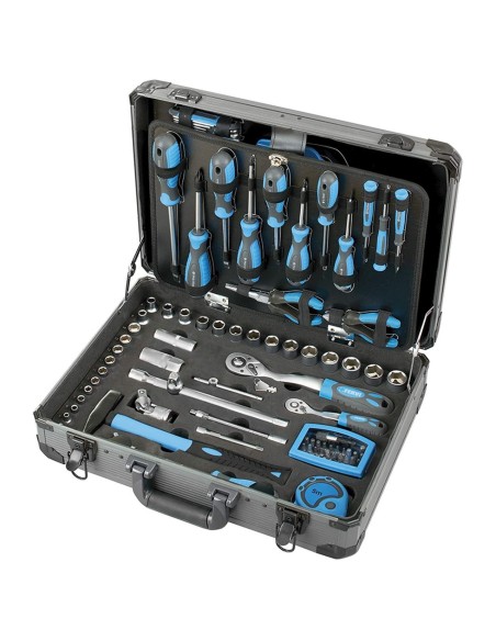 Valise mallette malette avec outils 133 pcs de travail fervi 0110