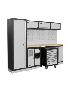 Mobiliers d'atelier ensemble etabli râtelier armoire garage fervi a007e