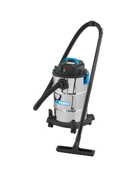 Aspirateur sec humide eau et poussière accessoires 30l fervi a025/30