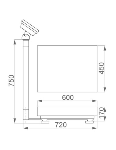 Balance électronique compacte numérique compteur de pièces 150 kg fervi b004/150