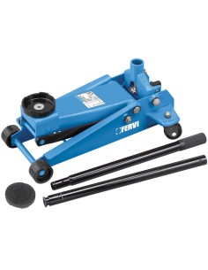 Cric hydraulique en acier 3 tonnes cric roulant cric rouleur fervi c038/30