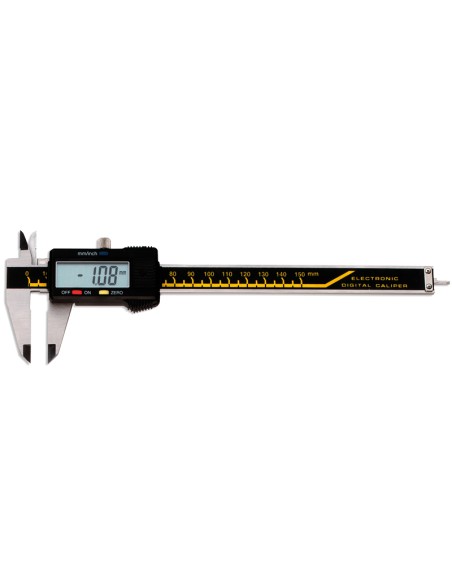 6" DIGITAL VERNIER CALIBRE MESURE ÉLECTRONIQUE MICROMÈTRE 150MM FERVI C041/150