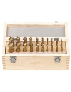 Jeu de 20 fraises carbure finition frontal 4 et 2 flûte acier hss fervi f001/20