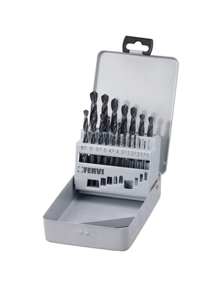 Foret forage acier briques set outil 1 - 10 mm fervi p045