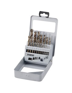 Foret forage acier briques set outil cobalt rev&ecirc;tement 1 - 10 mm fervi p067