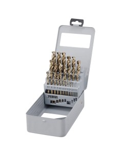 Foret forage acier briques set outil cobalt rev&ecirc;tement 1 - 13 mm fervi p069