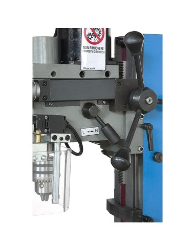 Fraiseuse perceuse vertical métal tête à incliner à engrenages fervi t058