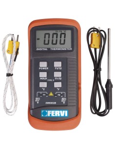 Thermomètre numérique portable sonde température fervi t063