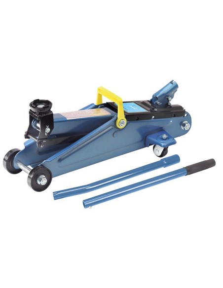 Cric hydraulique en acier 2 tonnes cric roulant cric rouleur fervi 0060