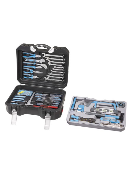Valise mallette malette avec outils 132 pcs de travail fervi 0315