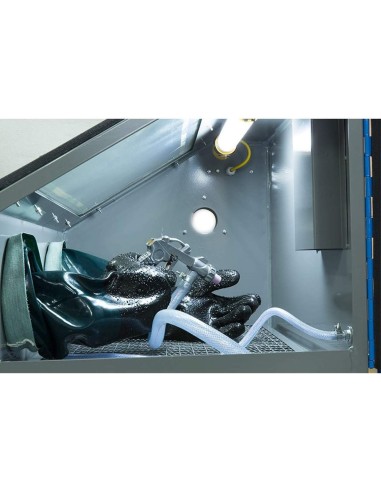 Cabine de sablage sableuse banc avec pistolet fervi 0487