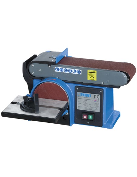 Ponceuse &agrave; bande et &agrave; disque de banc 500w fervi 0505