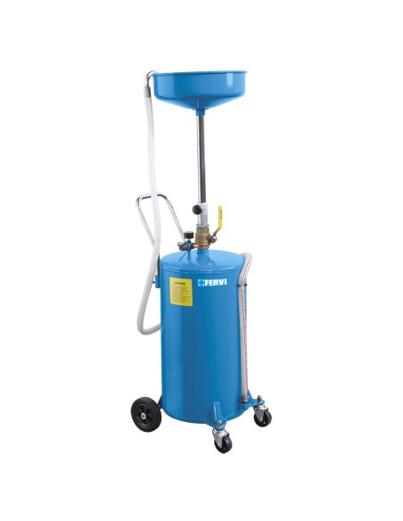 Récupérateur et aspirateur d'huile usée 70l fervi 0595