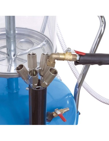 Récupérateur et aspirateur d'huile usée pneumatique 70l fervi 0596