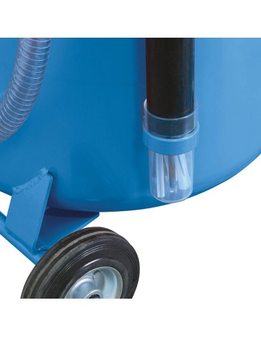Récupérateur et aspirateur d'huile usée pneumatique 70l fervi 0596