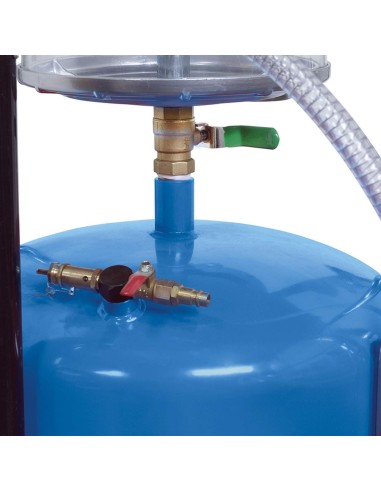 Récupérateur et aspirateur d'huile usée pneumatique 70l fervi 0596