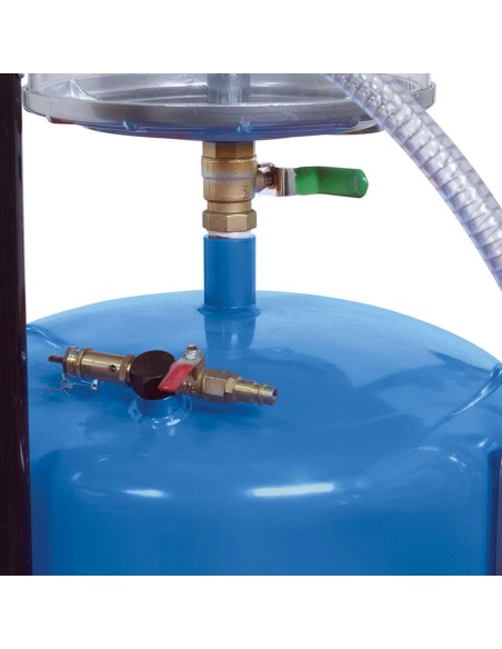 Récupérateur et aspirateur d'huile usée pneumatique 70l fervi 0596