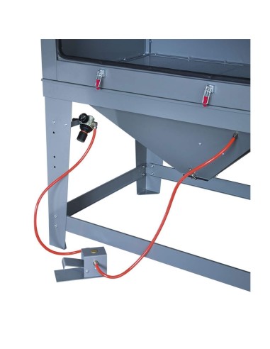 Cabine de sablage sableuse avec aspirateur fervi 0601