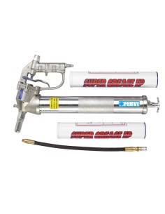Pompe à graisse pneumatique 800cc avec 2 cartouche ø 55 mm fervi 0677/ia