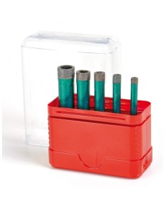 Kit 5 Fraise Diamantée Pour Percage A Sec Et Eau Faj Montolit Mondrillo Ftjva-N