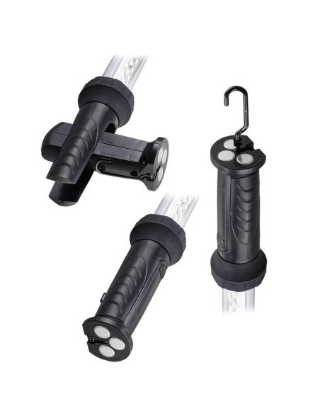 230V LAMPE LED RECHARGEABLE MAGNÉTIQUE CROCHETS EXTENSIBLES ATELIER FERVI 0840