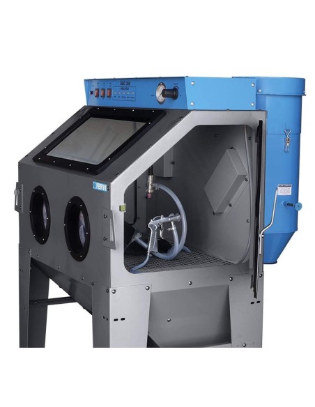 Cabine de sablage sableuse avec aspirateur fervi 0878