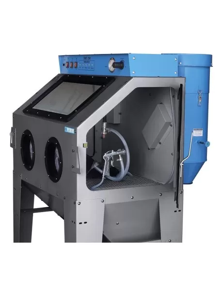 Cabine de sablage sableuse avec aspirateur fervi 0878