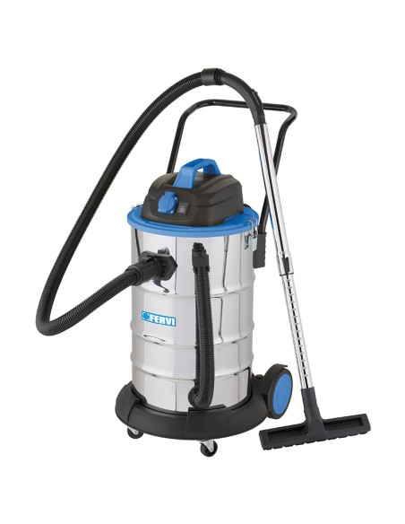 Aspirateur sec humide eau et poussière accessoires 60l fervi a040/60a