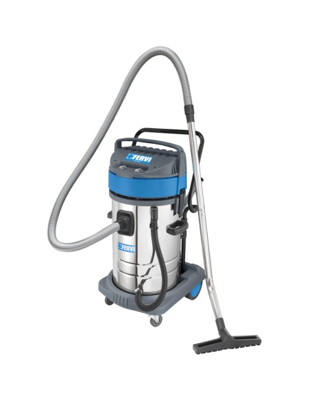 Aspirateur industriel sec humide 80l 2 moteurs avec accessoires fervi a040/802