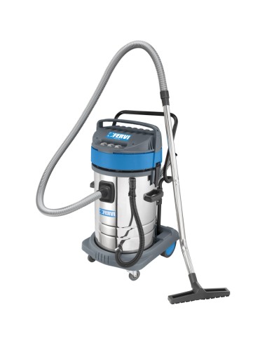 Aspirateur industriel sec humide avec accessoires 80l 3 moteurs fervi a040/803