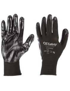 GANTS DE TRAVAIL SECURITE RESISTANT NITRILE QS SAFETY N1002EBB