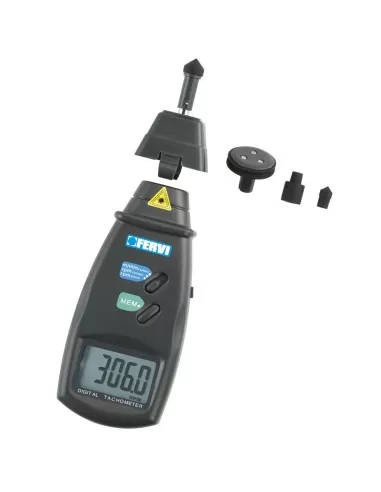 Tachymetre lcd numérique optique et à contact compte tour fervi c070