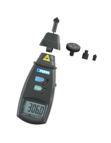 Tachymetre lcd numérique optique et à contact compte tour fervi c070