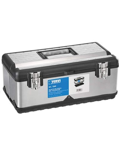 Valise mallette boite outils de travail en acier - polypropylene fervi c648