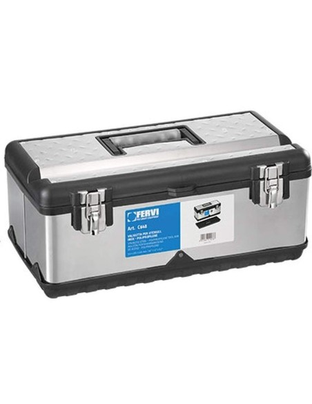 Valise mallette boite outils de travail en acier - polypropylene fervi c648