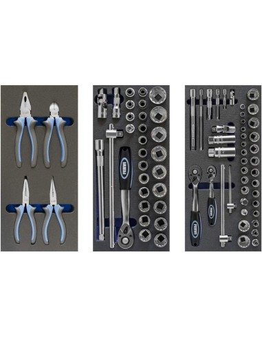 Chariot d'atelier avec outils caisse roulettes roulant servante fervi c960/cc01