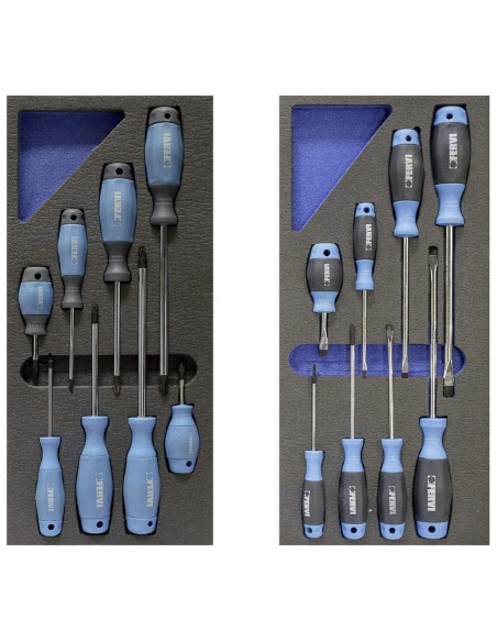 Chariot d'atelier avec outils caisse roulettes roulant servante fervi c960/cc01