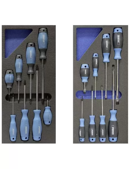 Chariot d'atelier avec outils caisse roulettes roulant servante fervi c960/cc01