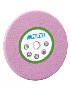 Meule abrasive 80 grain rose corindon ø 145x4,7x22,3 mm fervi m162