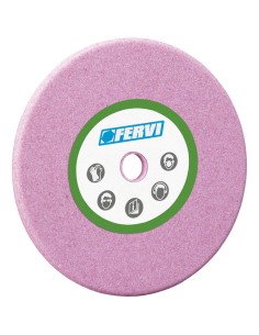 Meule abrasive 80 grain rose corindon ø 145x3,2x22,3 mm fervi m163