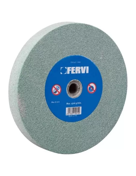 Meule abrasive 80 grain carbure de silicium 150x20x32 mm fervi mv01/80