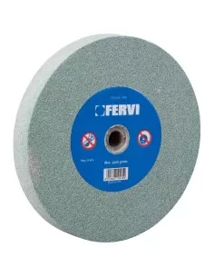 Meule abrasive 80 grain carbure de silicium 200x25x32 mm fervi mv03/80