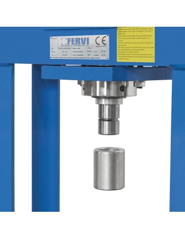 Presse hydraulique de banc avec piston mobile 10 tonnes fervi p001/10