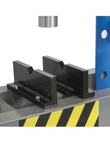 Presse d'atelier manuelle hydraulique piston mobile 30t 2 vitesses fervi p001/30