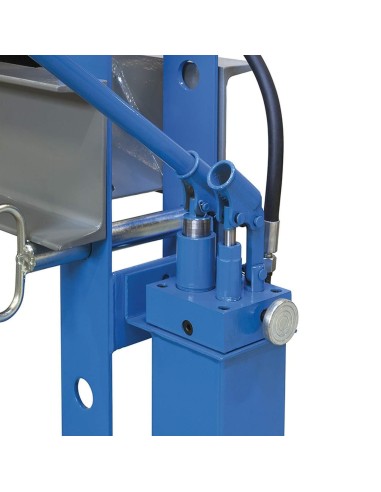Presse d'atelier manuelle hydraulique piston mobile 30t 2 vitesses fervi p001/30