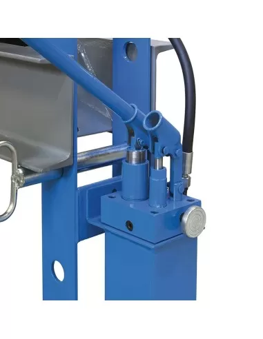 Presse d'atelier manuelle hydraulique piston mobile 30t 2 vitesses fervi p001/30