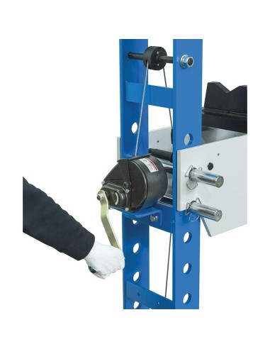 Presse hydraulique manuelle et pneumatique d'atelier 75 tonnes fervi p001/75